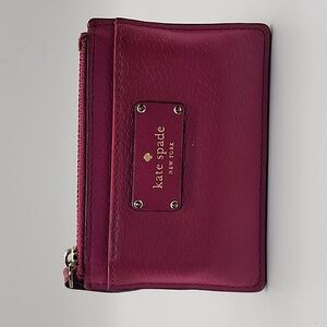 Kate Spade‎ Fuchsia Leather Card Holder/Case